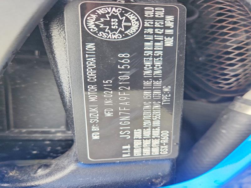 Aukcja sprzedaży 2015 Suzuki Gsx-r600, vin: JS1GN7FA9F2101568, numer aukcji: 66163586