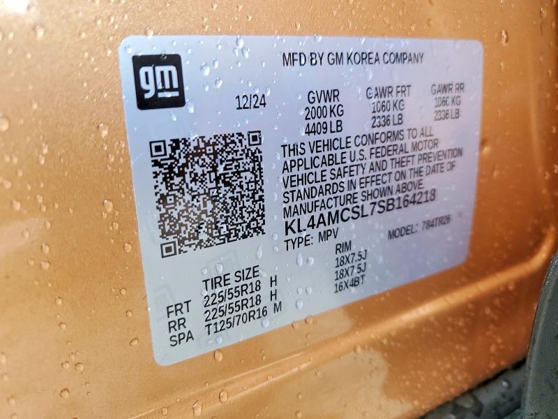 65795046 :رقم المزاد ، KL4AMCSL7SB164218 vin ، 2025 Buick Encore Gx مزاد بيع