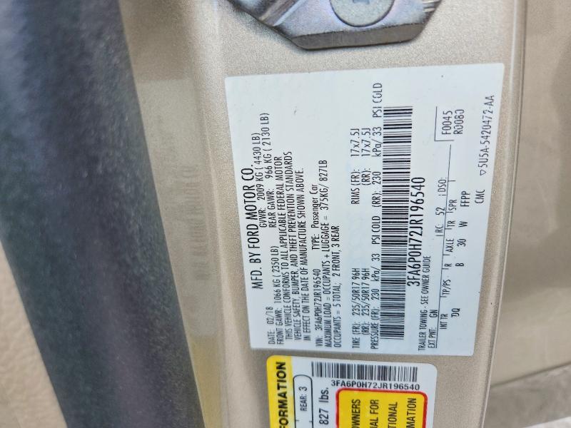 Продажа на аукционе авто 2018 Ford Fusion, vin: 3FA6P0H72JR196540, номер лота: 65312156
