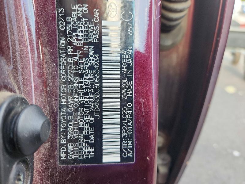 Продаж на аукціоні авто 2013 Toyota Prius, vin: JTDKN3DU6D5604234, номер лоту: 65665656