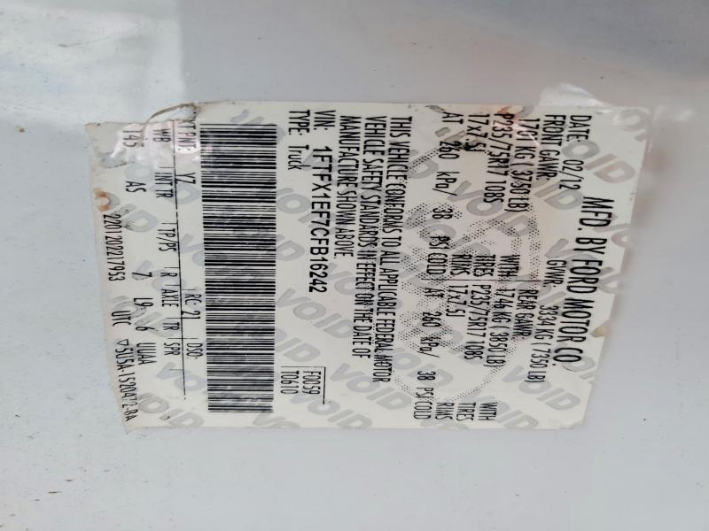 Продаж на аукціоні авто 2012 Ford F150, vin: 1FTFX1EF7CFB16242, номер лоту: 65174766