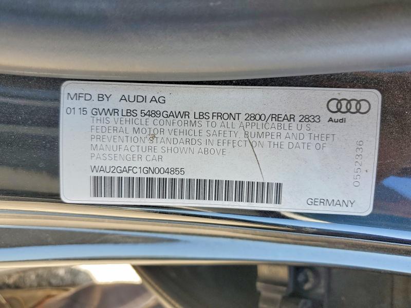 65876646 :رقم المزاد ، WAU2GAFC1GN004855 vin ، 2016 Audi A7 مزاد بيع