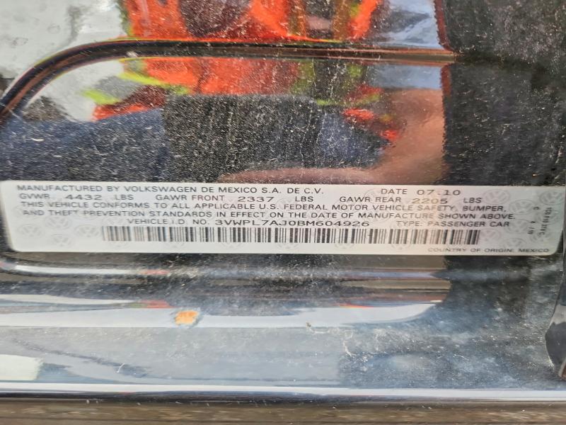 Продаж на аукціоні авто 2011 Volkswagen Jetta, vin: 3VWPL7AJ0BM604926, номер лоту: 63634986