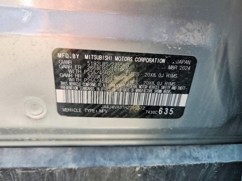 Aukcja sprzedaży 2024 Mitsubishi Outlander, vin: JA4J4VA81RZ059572, numer aukcji: 64728566