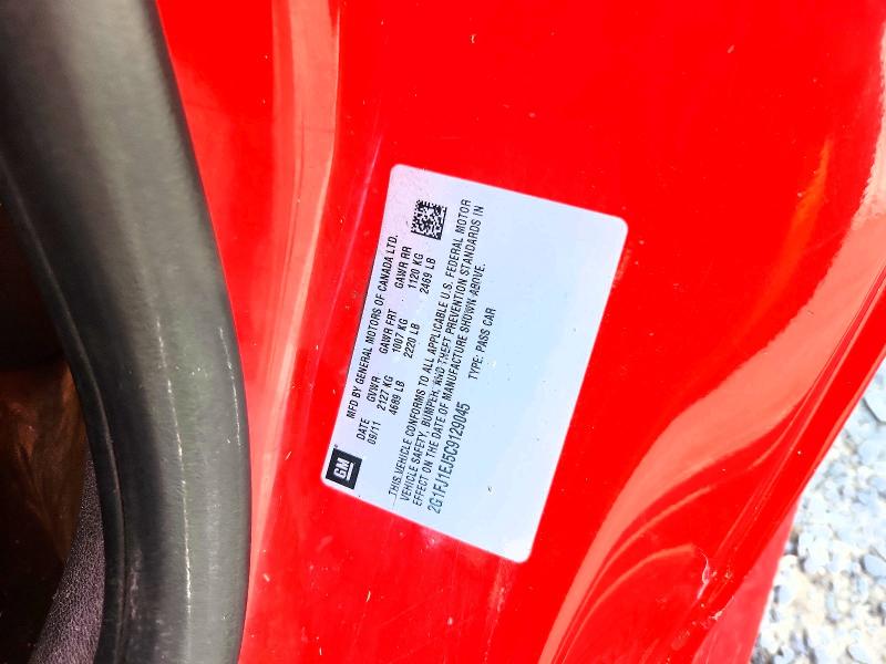 65822936 :رقم المزاد ، 2G1FJ1EJ5C9129045 vin ، 2012 Chevrolet Camaro مزاد بيع