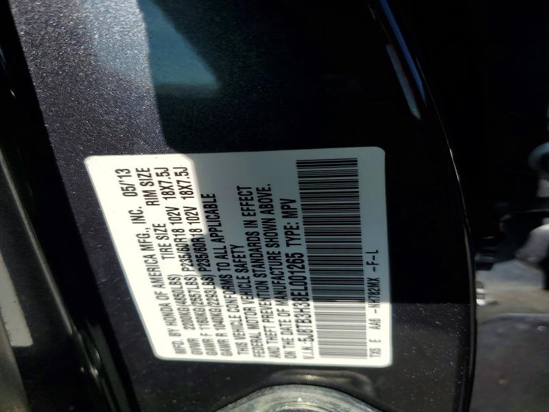 63586176 :رقم المزاد ، 5J8TB3H38EL001265 vin ، 2014 Acura Rdx مزاد بيع