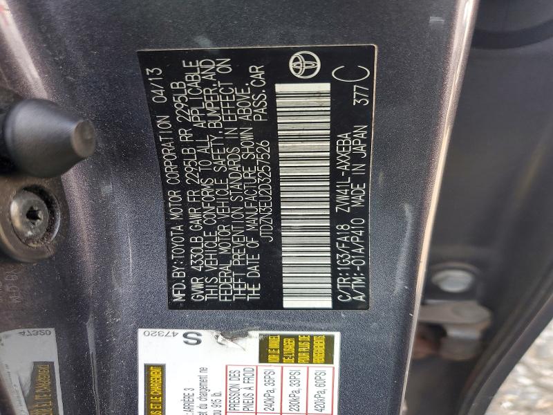 Aukcja sprzedaży 2013 Toyota Prius V, vin: JTDZN3EU2D3257526, numer aukcji: 64458826
