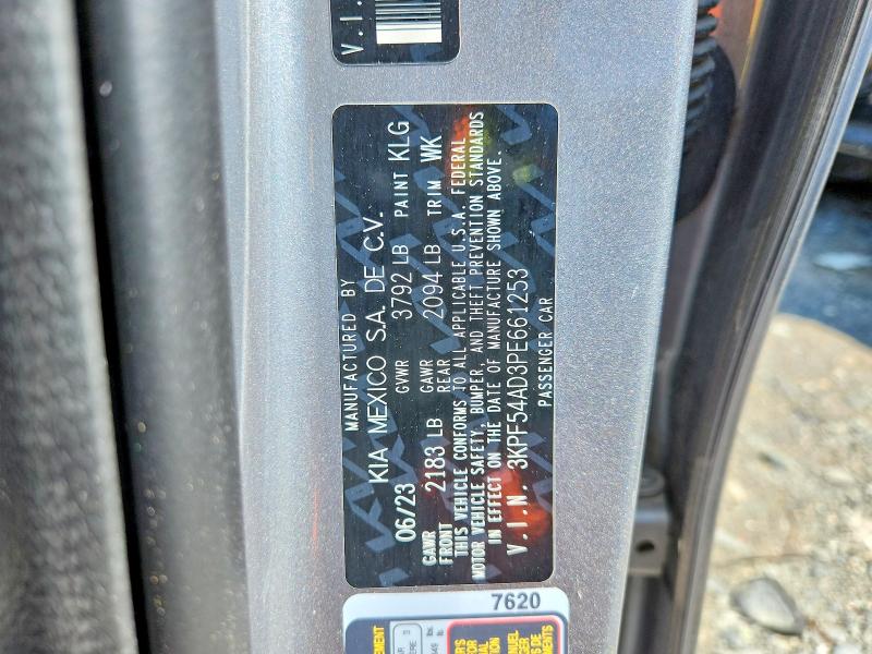 66175706 :رقم المزاد ، 3KPF54AD3PE661253 vin ، 2023 Kia Forte مزاد بيع