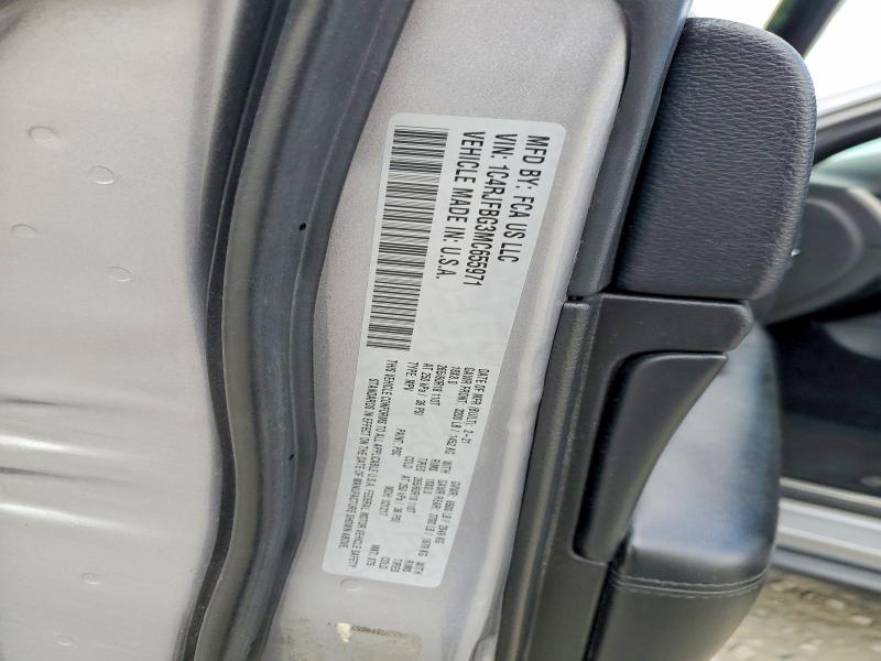 64656766 :رقم المزاد ، 1C4RJFBG3MC655971 vin ، 2021 Jeep Grand Cherokee مزاد بيع
