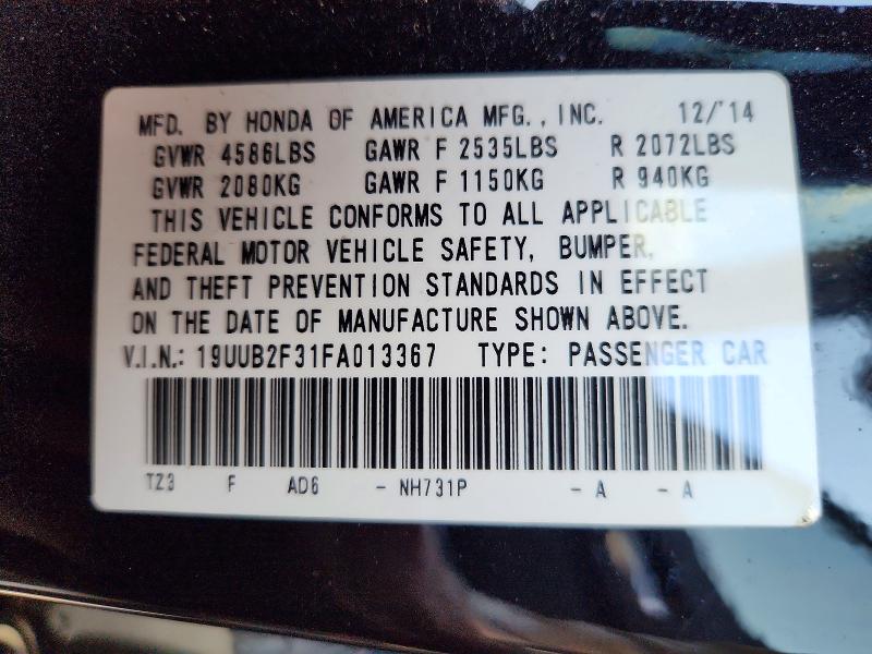 Продаж на аукціоні авто 2015 Acura Tlx, vin: 19UUB2F31FA013367, номер лоту: 64961436