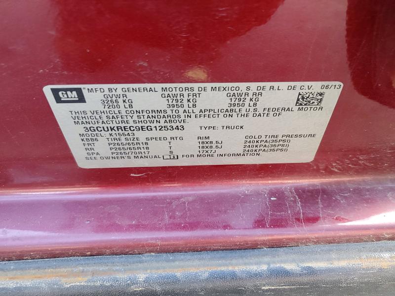 2014 Chevrolet Silverado მანქანა იყიდება აუქციონზე, vin: 3GCUKREC9EG125343, აუქციონის ნომერი: 66619346