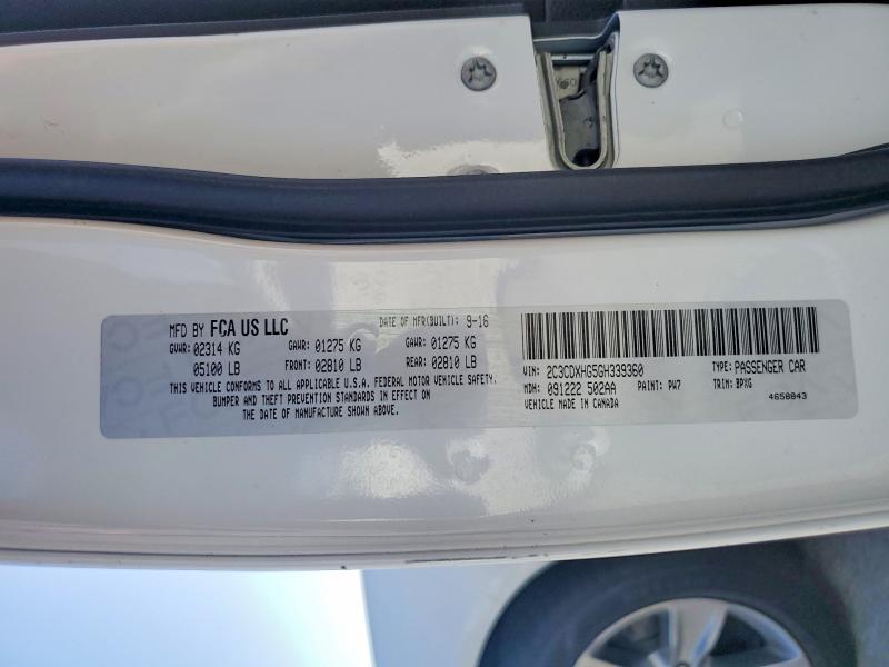 Aukcja sprzedaży 2016 Dodge Charger, vin: 2C3CDXHG5GH339360, numer aukcji: 63434566