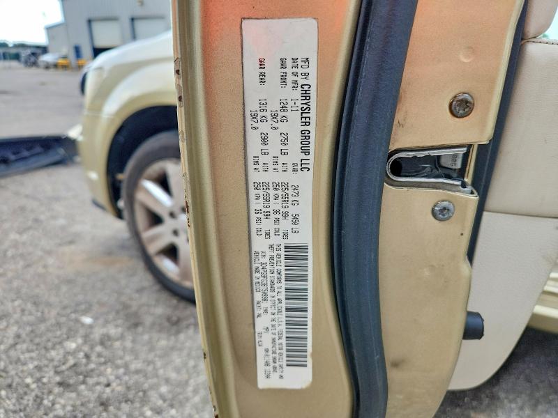 2011 Dodge Journey მანქანა იყიდება აუქციონზე, vin: 3D4PG9FG3BT509981, აუქციონის ნომერი: 65161236