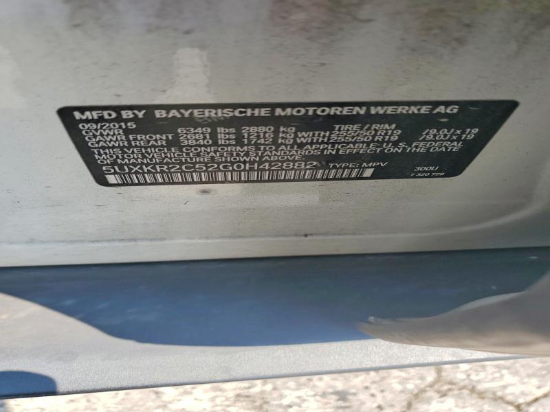 Aukcja sprzedaży 2016 Bmw X5, vin: 5UXKR2C52G0H42882, numer aukcji: 64324186