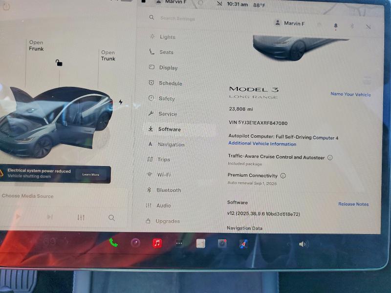 2024 Tesla Model 3 მანქანა იყიდება აუქციონზე, vin: 5YJ3E1EAXRF847080, აუქციონის ნომერი: 64133046