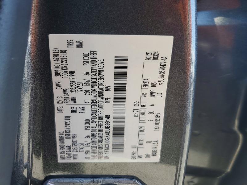 Aukcja sprzedaży 2014 Ford Escape, vin: 1FMCU0GX4EUB99148, numer aukcji: 64958956