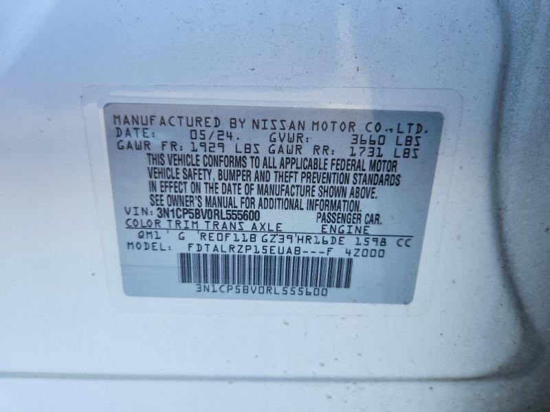 Продажа на аукционе авто 2024 Nissan Kicks, vin: 3N1CP5BV0RL555600, номер лота: 65592116
