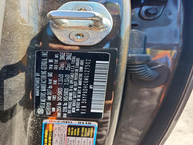 63908736 :رقم المزاد ، 5XYP6DHC6MG127502 vin ، 2021 Kia Telluride مزاد بيع