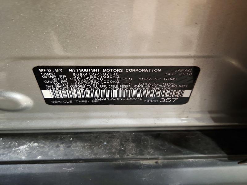 Продаж на аукціоні авто 2019 Mitsubishi Outlander Sport, vin: JA4AP3AU8KU020019, номер лоту: 64417646