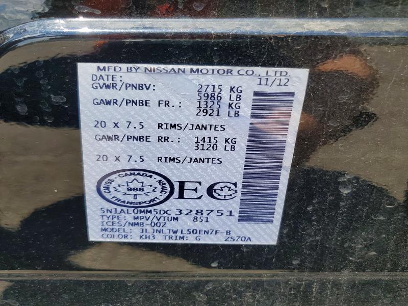 Продаж на аукціоні авто 2013 Infiniti Jx35, vin: 5N1AL0MM5DC328751, номер лоту: 65641526