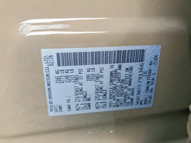 Aukcja sprzedaży 2026 Nissan Rogue, vin: 5N1BT3BB7TC791366, numer aukcji: 65603206