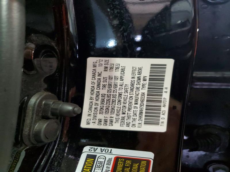 64819466 :رقم المزاد ، 2HKRM4H79DH603364 vin ، 2013 Honda Cr-v مزاد بيع