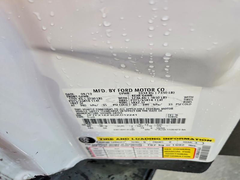 Продаж на аукціоні авто 2013 Ford F150, vin: 1FTFX1EF9DKD12241, номер лоту: 65653976