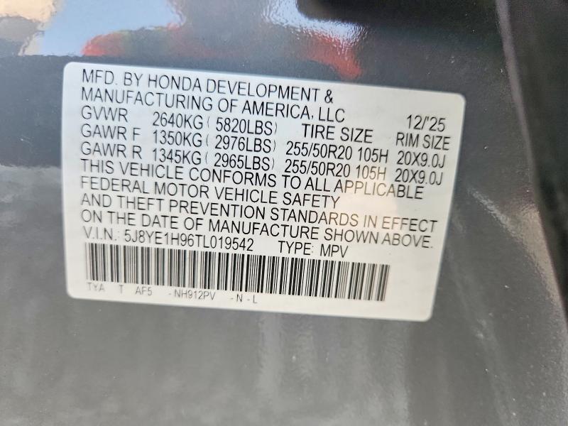 Aukcja sprzedaży 2026 Acura Mdx, vin: 5J8YE1H96TL019542, numer aukcji: 64724736