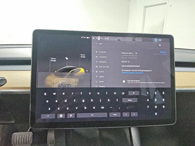 2022 Tesla Model 3 მანქანა იყიდება აუქციონზე, vin: 5YJ3E1EB0NF290201, აუქციონის ნომერი: 63399096