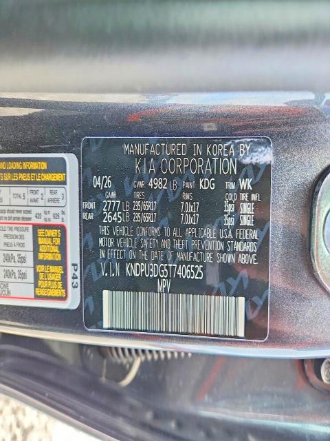 65747096 :رقم المزاد ، KNDPU3DG5T7406525 vin ، 2026 Kia Sportage مزاد بيع