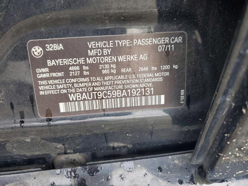 66714516 :رقم المزاد ، WBAUT9C59BA192131 vin ، 2011 Bmw 328 مزاد بيع