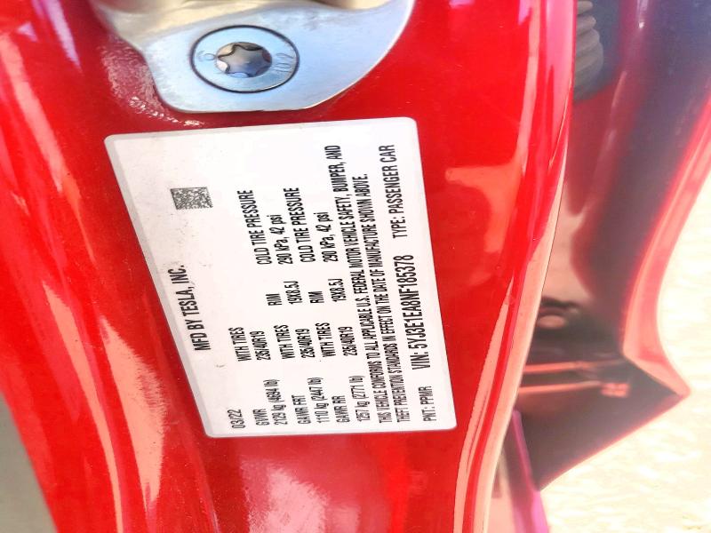 Продажа на аукционе авто 2022 Tesla Model 3, vin: 5YJ3E1EA8NF185378, номер лота: 67373196