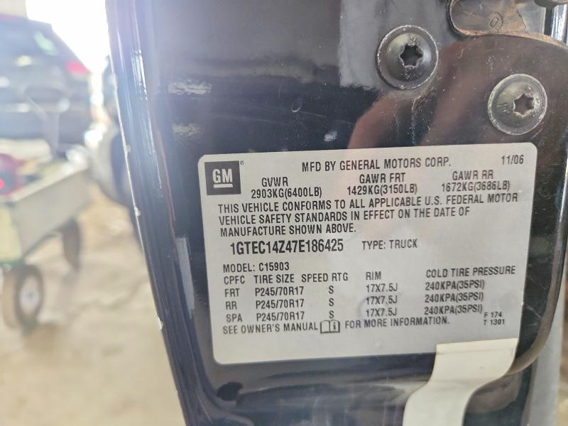 64437776 :رقم المزاد ، 1GTEC14Z47E186425 vin ، 2007 Gmc New Sierra مزاد بيع