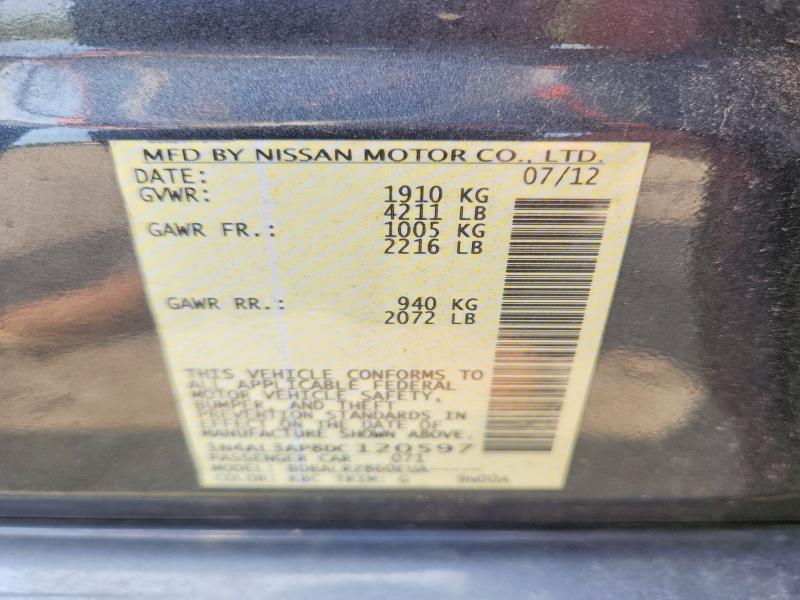 Продажа на аукционе авто 2013 Nissan Altima, vin: 1N4AL3AP8DC120597, номер лота: 63830186