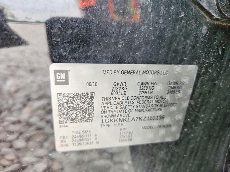 Продаж на аукціоні авто 2019 Gmc Acadia, vin: 1GKKNKLA7KZ110136, номер лоту: 66372766