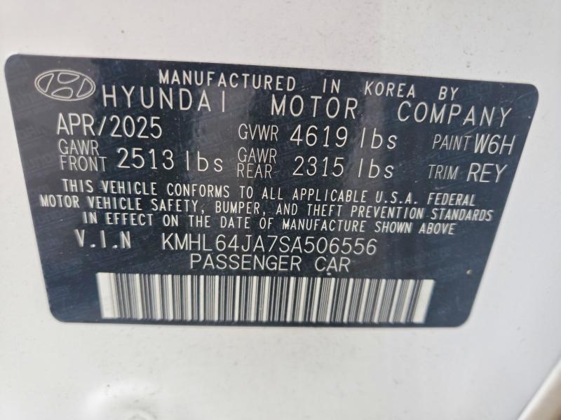 Продажа на аукционе авто 2025 Hyundai Sonata, vin: KMHL64JA7SA506556, номер лота: 64489946