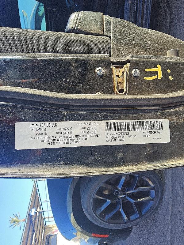 Aukcja sprzedaży 2017 Dodge Charger, vin: 2C3CDXHG3HH567519, numer aukcji: 65578726