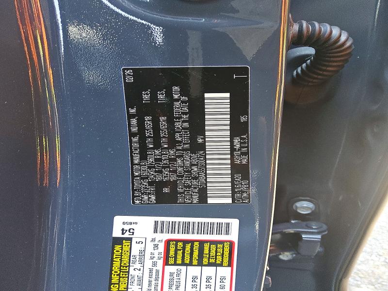 Aukcja sprzedaży 2026 Toyota Grand Highlander, vin: 5TDABAA55TS004724, numer aukcji: 64829396