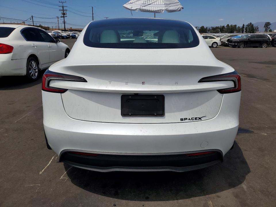 2025 Tesla Model 3 მანქანა იყიდება აუქციონზე, vin: 5YJ3E1EAXSF904934, აუქციონის ნომერი: 65222316