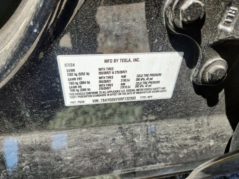 Продажа на аукционе авто 2024 Tesla Model Y, vin: 7SAYGDEF8RF132993, номер лота: 65662776