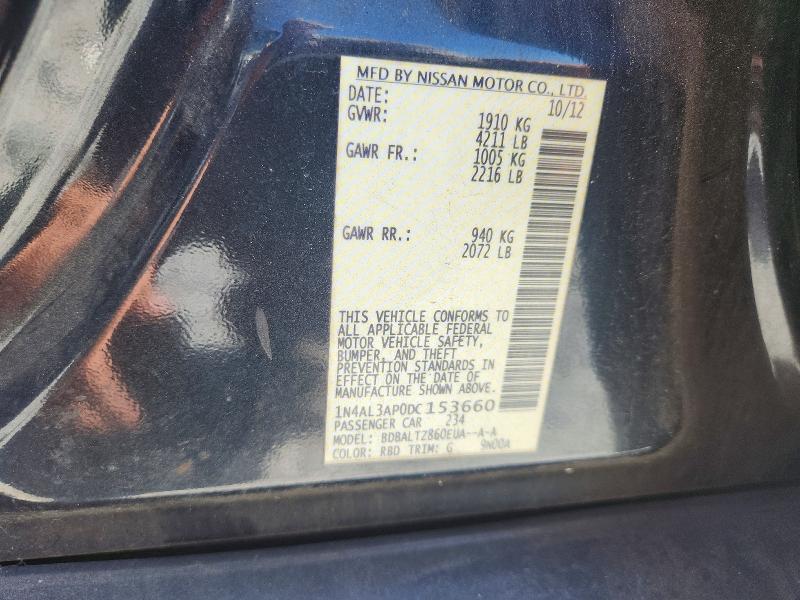 Aukcja sprzedaży 2013 Nissan Altima, vin: 1N4AL3AP0DC153660, numer aukcji: 64128276