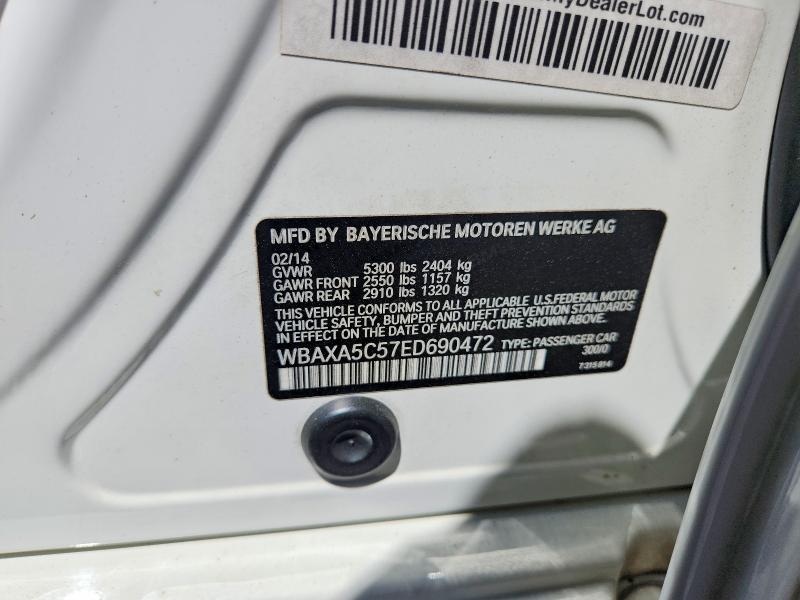 Продажа на аукционе авто 2014 Bmw 535, vin: WBAXA5C57ED690472, номер лота: 63517196