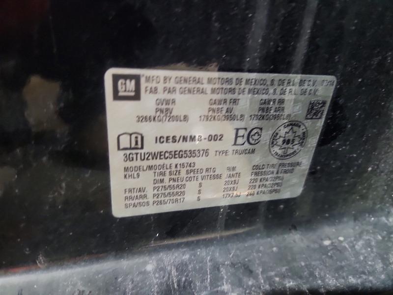 Продажа на аукционе авто 2014 Gmc Sierra, vin: 3GTU2WEC5EG535376, номер лота: 63706626