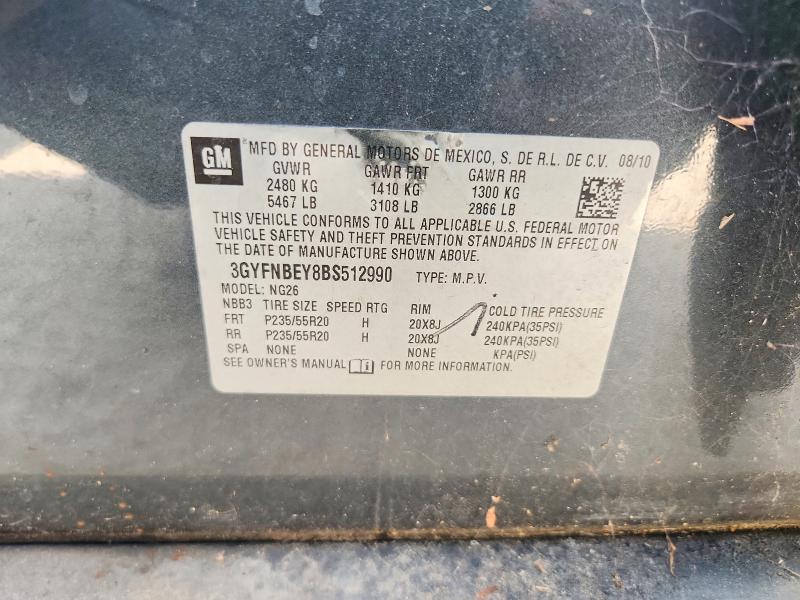 Продажа на аукционе авто 2011 Cadillac Srx, vin: 3GYFNBEY8BS512990, номер лота: 65000176