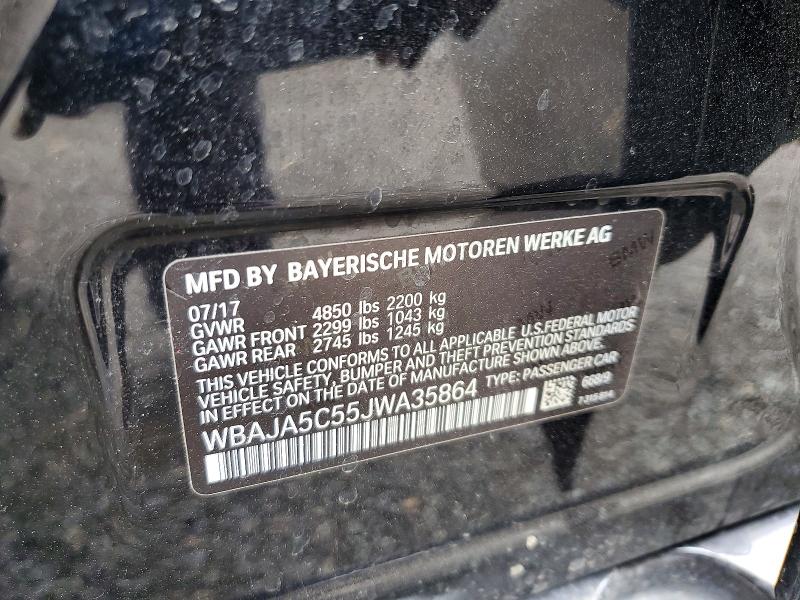 Продажа на аукционе авто 2018 Bmw 530, vin: WBAJA5C55JWA35864, номер лота: 66470316
