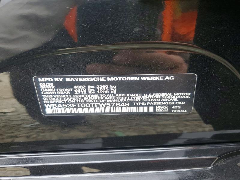 Aukcja sprzedaży 2026 Bmw M340i, vin: WBA53FT00TFW57648, numer aukcji: 65172126