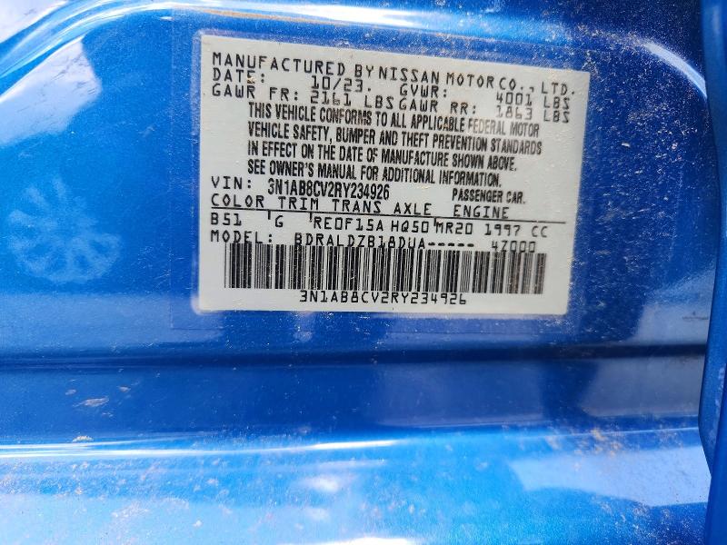 64676946 :رقم المزاد ، 3N1AB8CV2RY234926 vin ، 2024 Nissan Sentra مزاد بيع