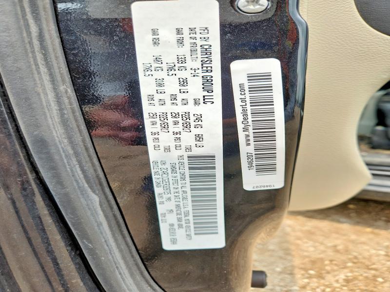Продаж на аукціоні авто 2014 Chrysler Town & Country, vin: 2C4RC1CG2ER328725, номер лоту: 62791386