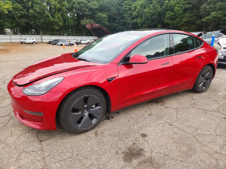 64837446 :رقم المزاد ، 5YJ3E1EA0NF187173 vin ، 2022 Tesla Model 3 مزاد بيع