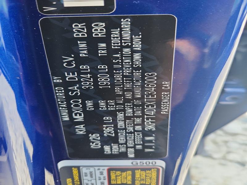 Aukcja sprzedaży 2026 Kia K4, vin: 3KPFT4DEXTE346003, numer aukcji: 65120106